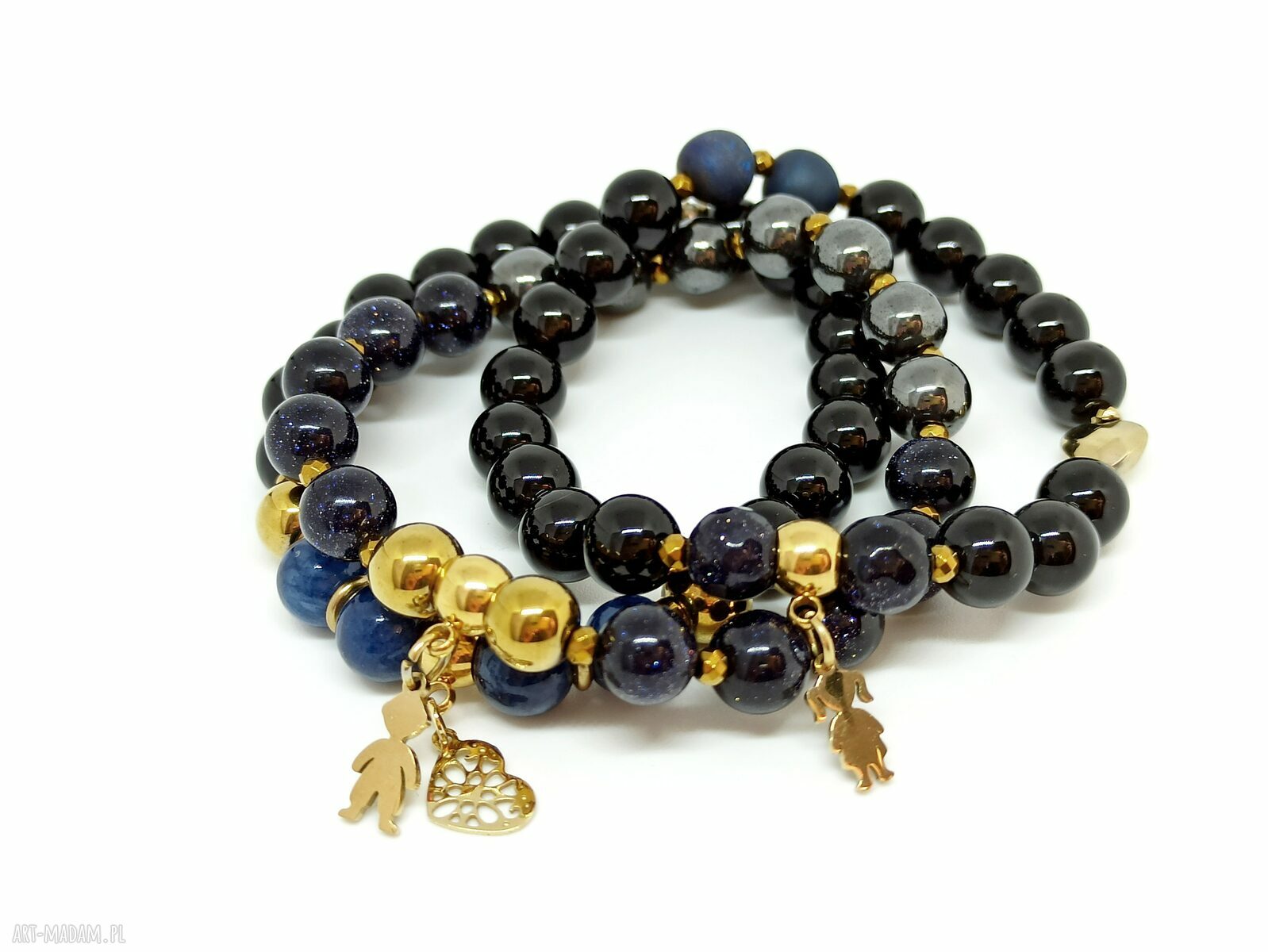 Boy & Girl - komplet bransoletek z kamieni naturalnych