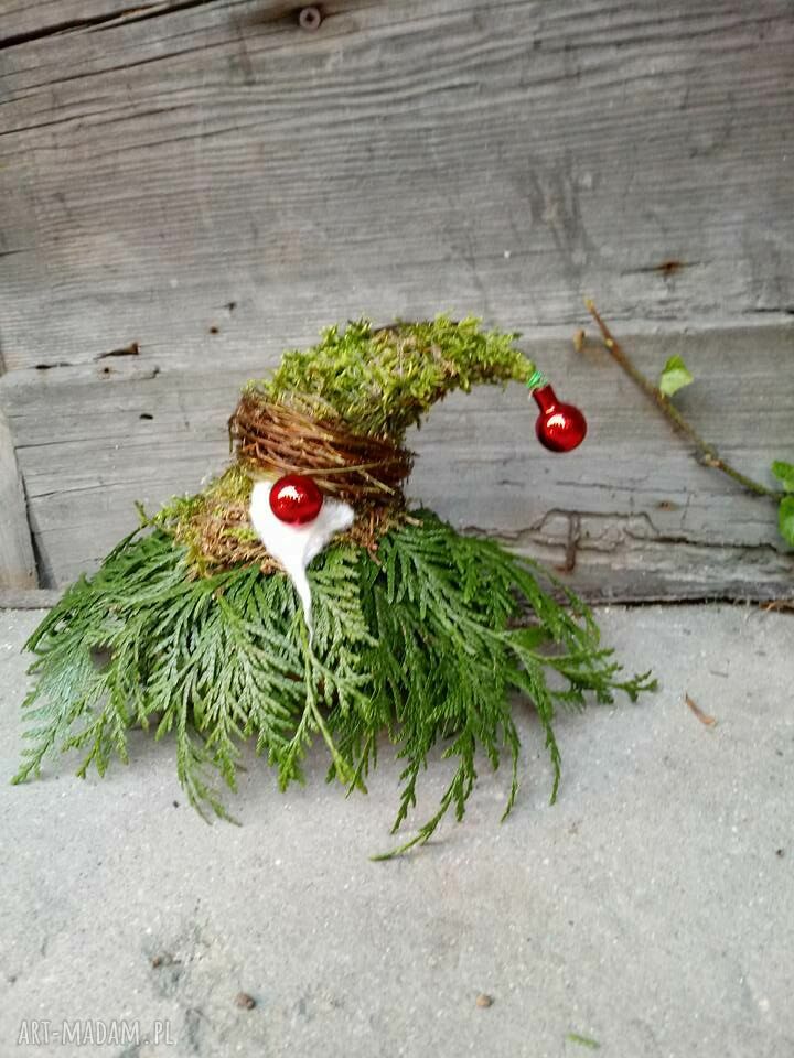 Mikołaj Boże Narodzenie - naturalna dekoracja handmade 20 cm