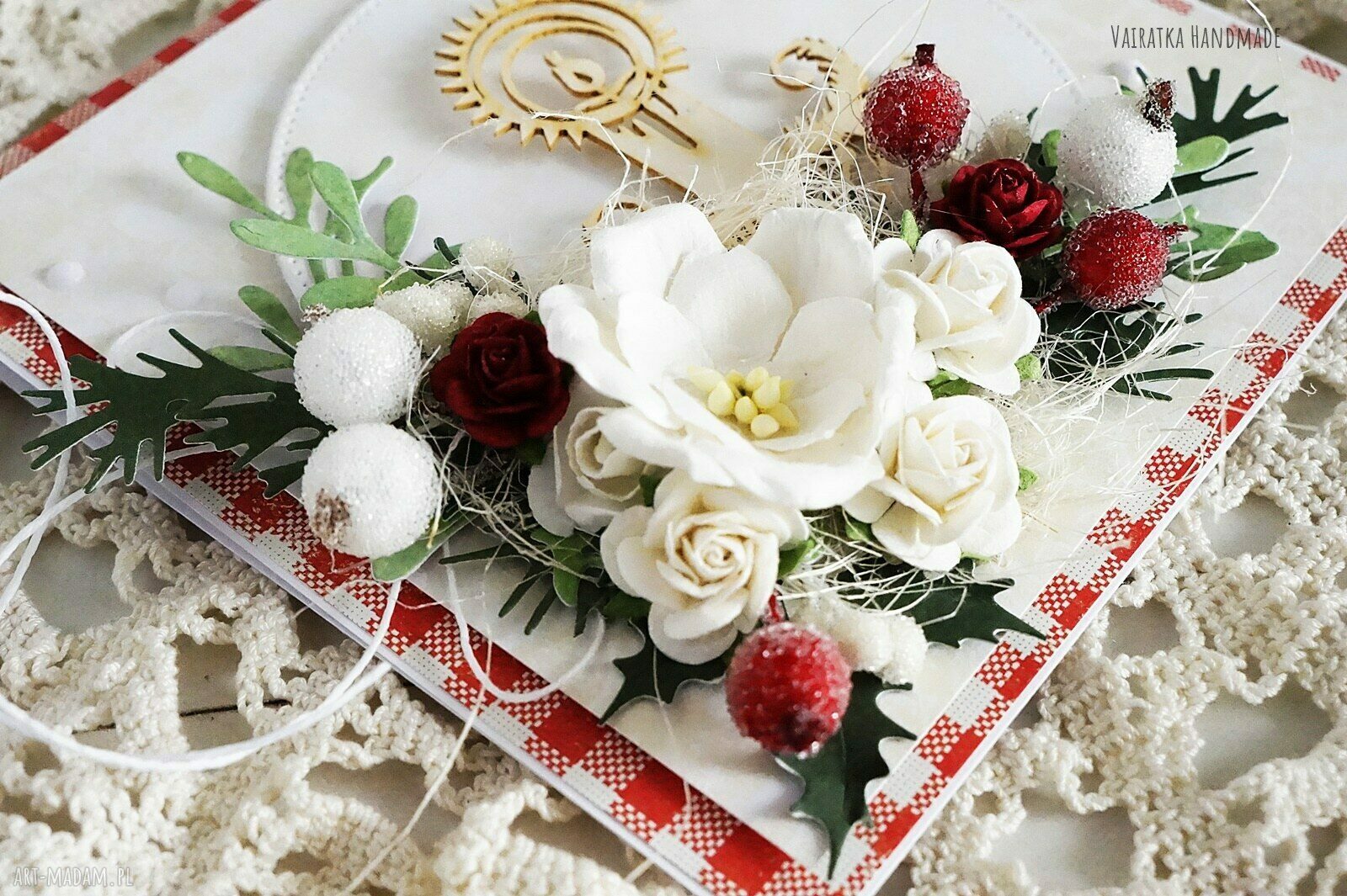 pomysł na upominek: Kartka świąteczna, w pudełku, 529 ręcznie zrobione