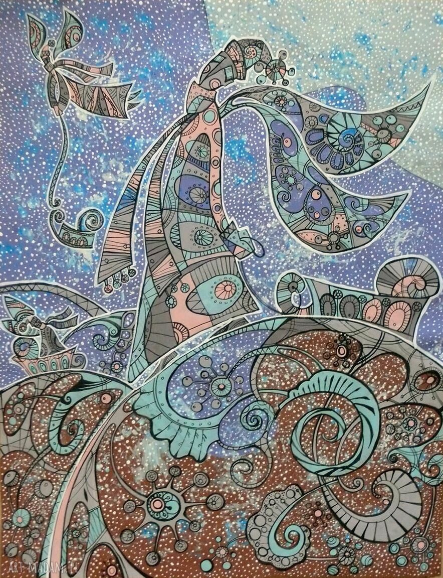 Anioł Bożego Narodzenia - obraz giclee na płótnie Canvas jako świąteczna dekoracja domu