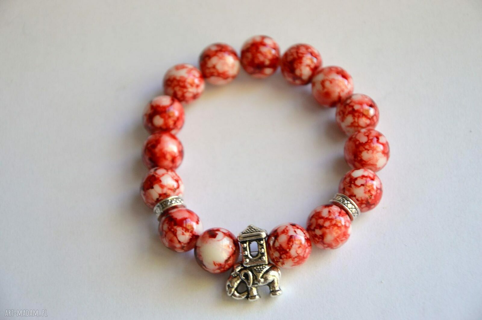 Bracelet by SIS: słoń w mozaikowych koralach