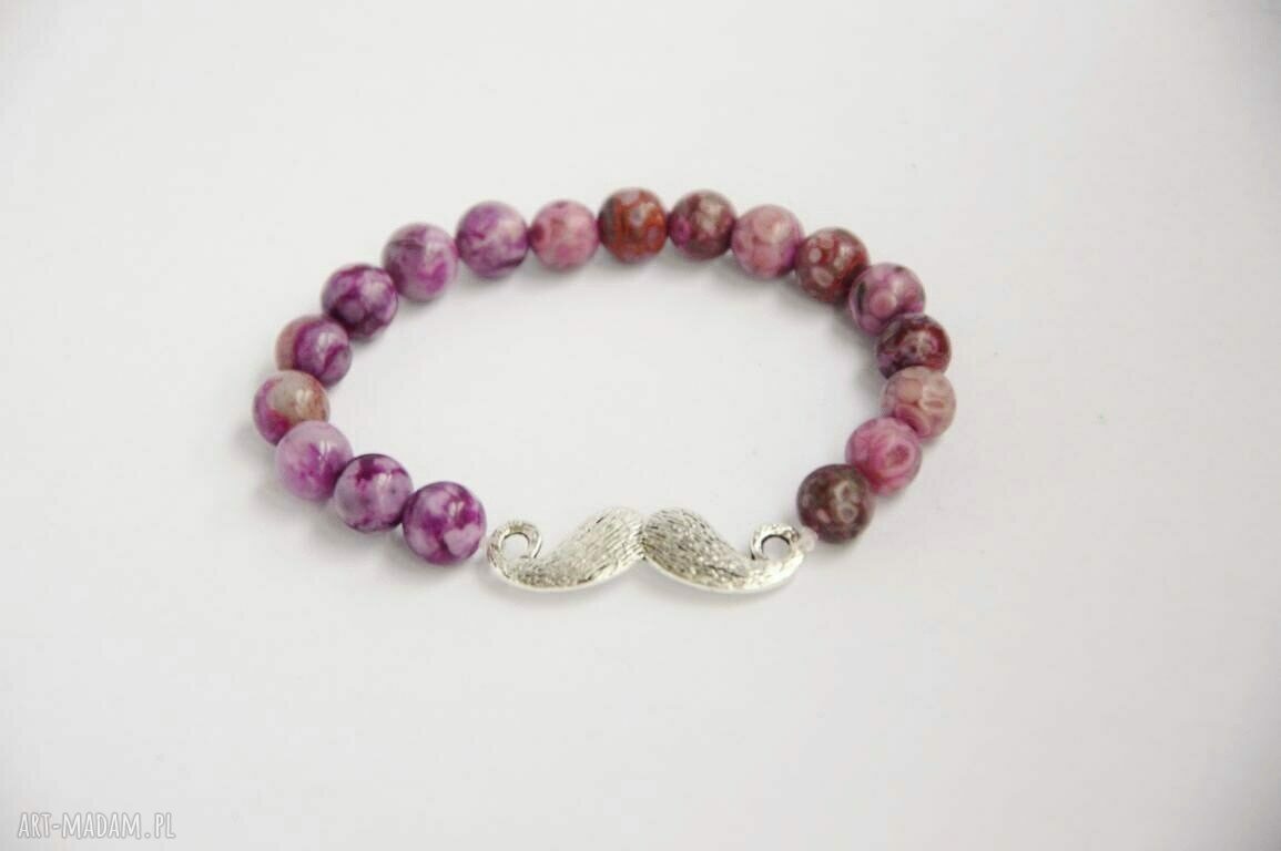 Bracelet by SIS: wąsy w kamieniach półszlachetnych