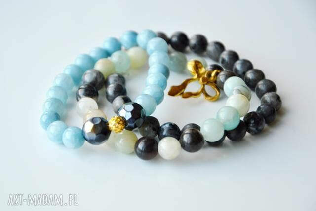 Bracelet by SIS: marmur błękitny