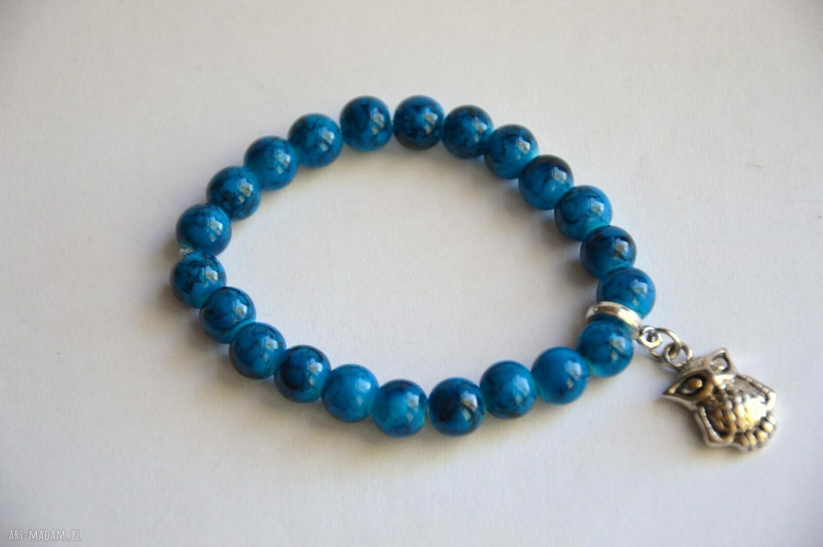 Bracelet by SIS: sowa w mozaikowych koralach