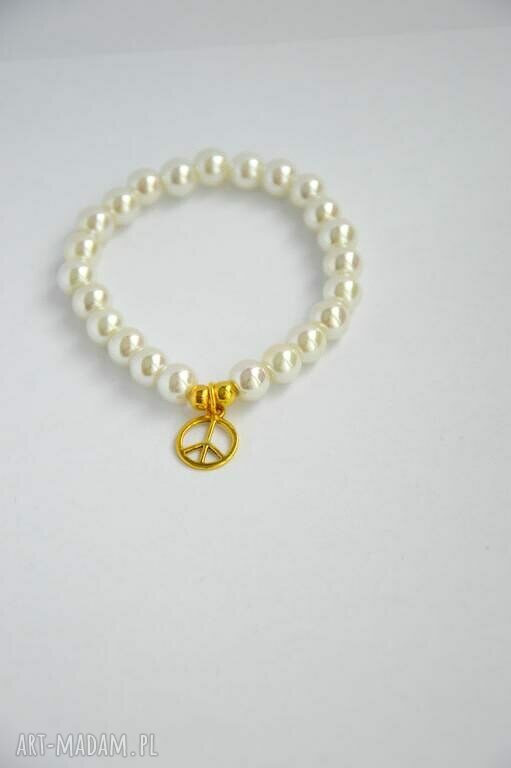 Bracelet by SIS: pacyfka w perłach