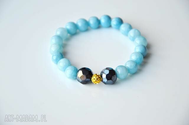 Bracelet by SIS: marmur błękitny