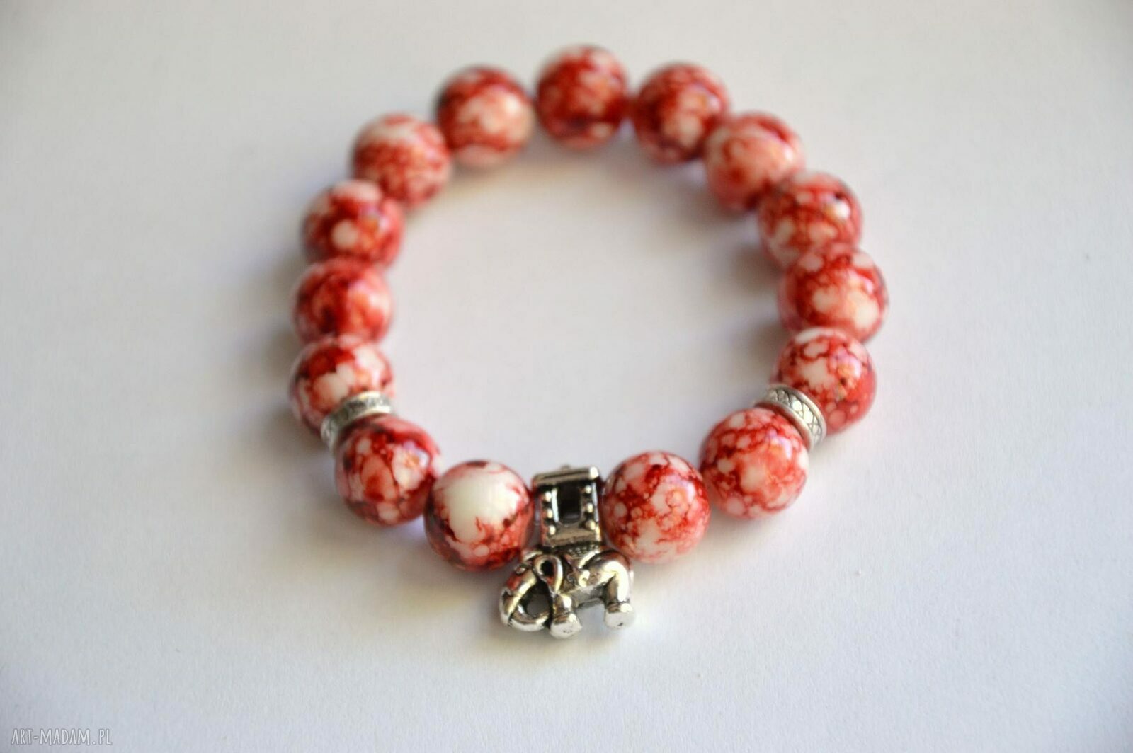 Bracelet by SIS: słoń w mozaikowych koralach