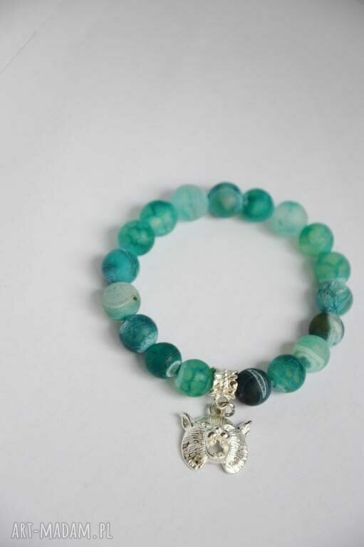 Bracelet by SIS: tygrys w zielonym agacie