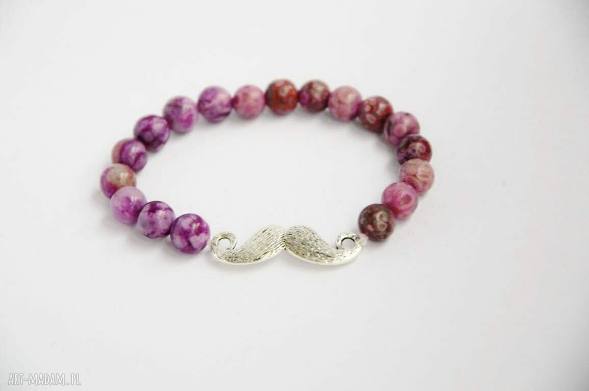 Bracelet by SIS: wąsy w kamieniach półszlachetnych