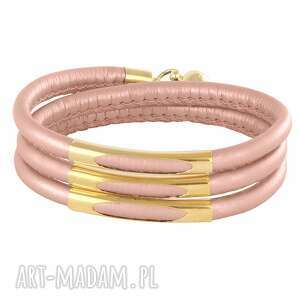 bracelet in powder pink & gold