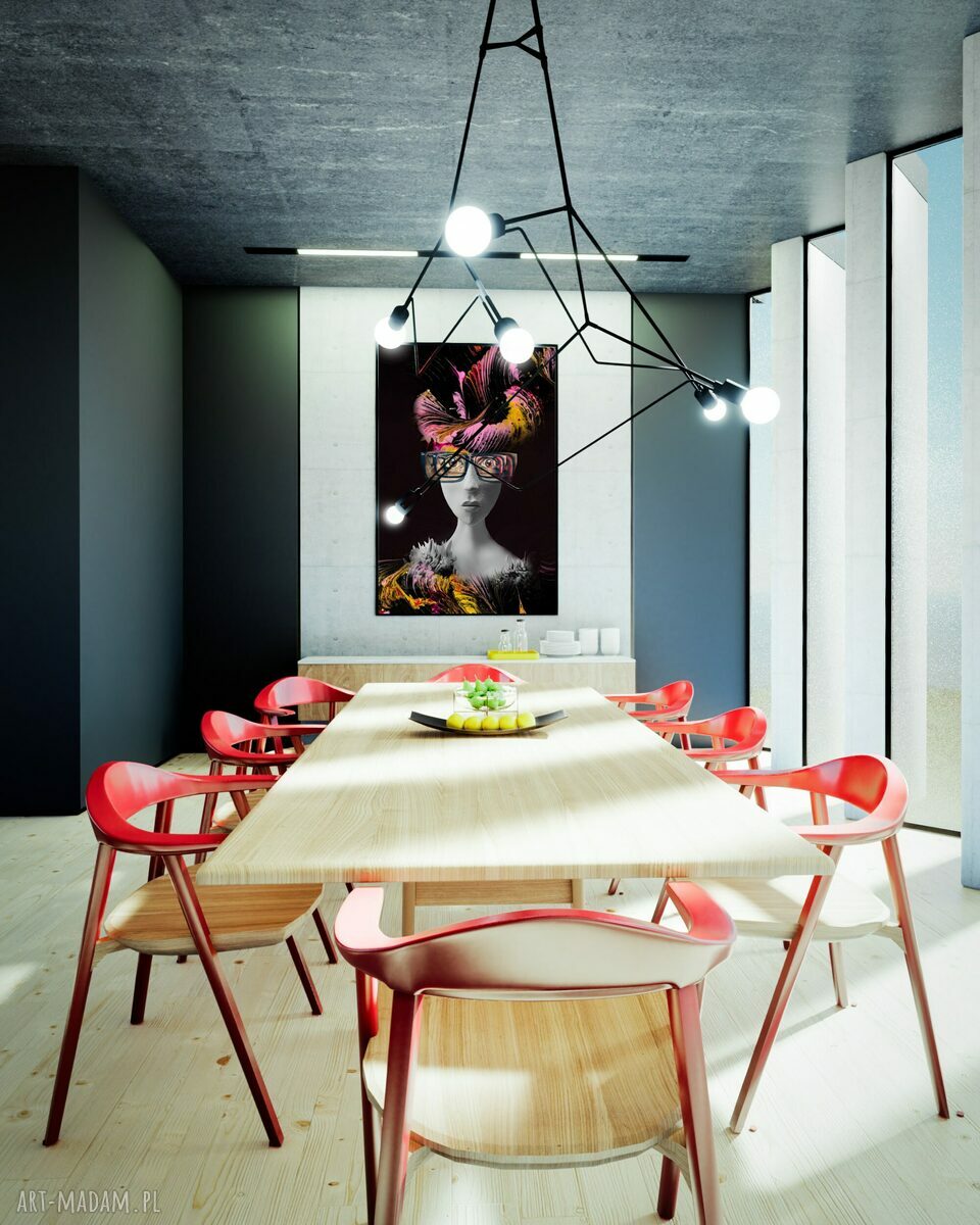 Grafika Brain Storm - abstrakcyjna dekoracja ścienna 50x70 cm