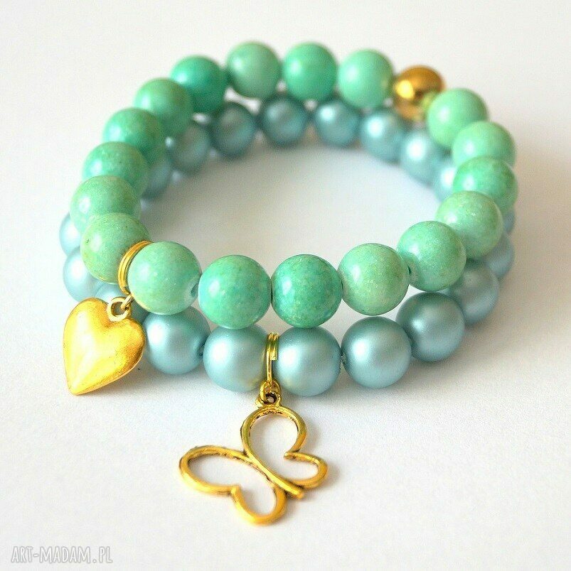 Bransoleta frozen blue&butterfly