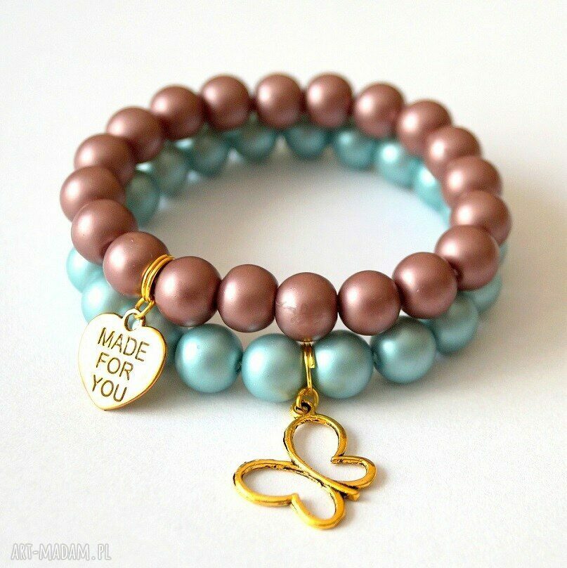 Bransoleta milk chocolate&heart