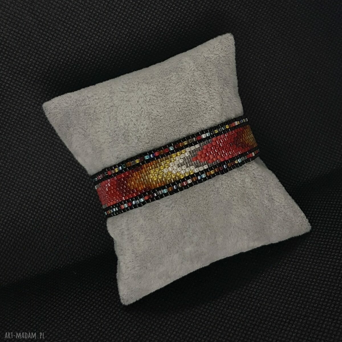Bransoletka American Native - etno boho z koralików TOHO