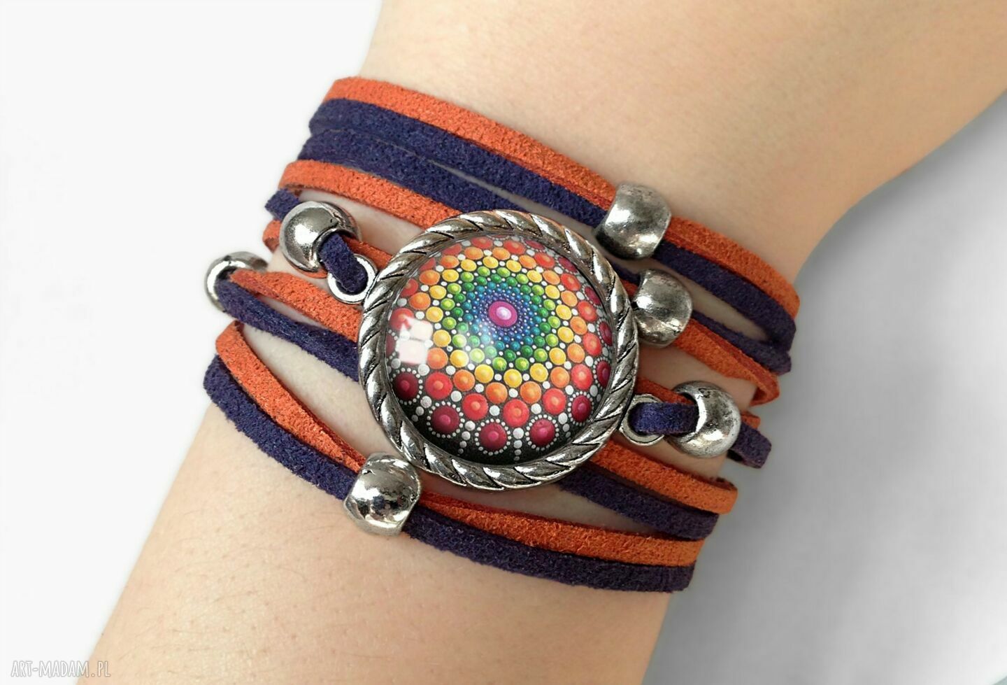 Bransoletka bĄbelkowy zawrÓt gŁowy bąbelki kropki farba malarstwo