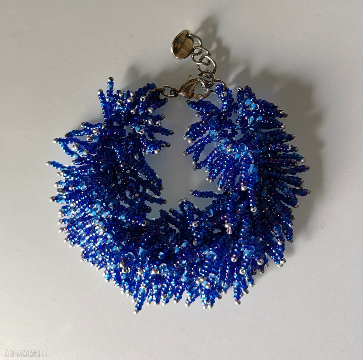 Bransoletka Blue Grass 2779-2 - niebieska trawka z koralików