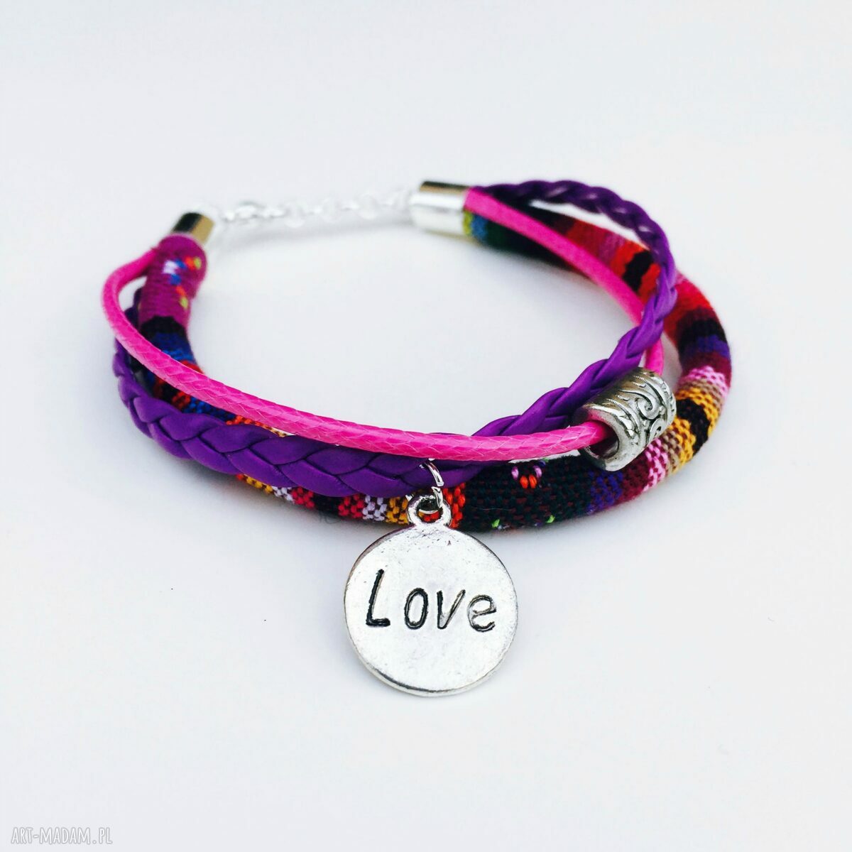 bransoletka boho love handmade