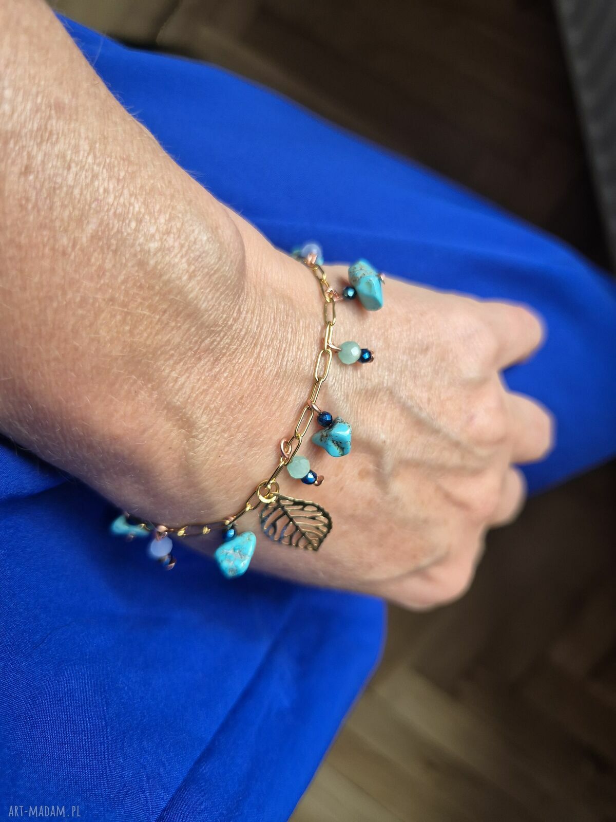 Bransoletka boho - ręcznie robiona z uniwersalnym zapięciem magnetycznym