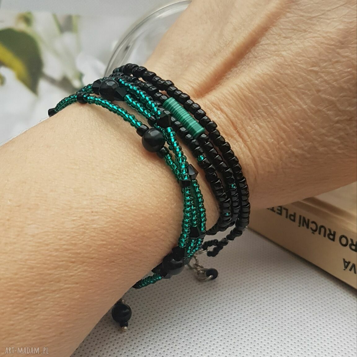 Bransoletka Boholinka z Malachitem - boho styl dla Ciebie