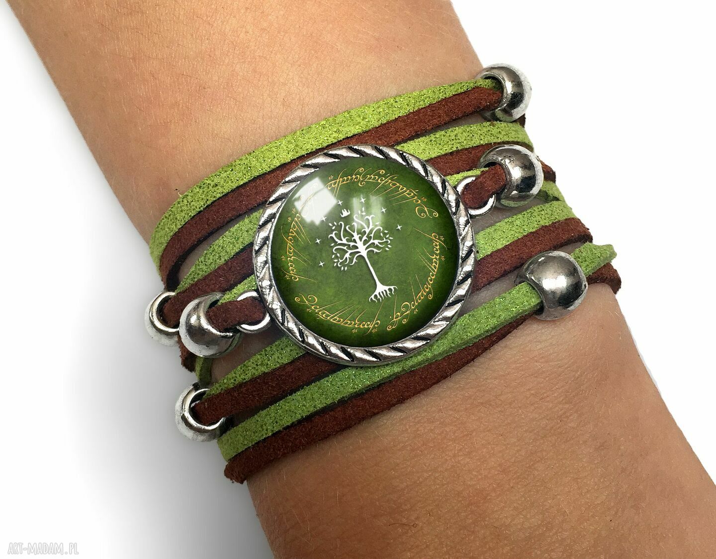 Bransoletka drzewo gondoru władca pierścieni hobbit ręcznie
