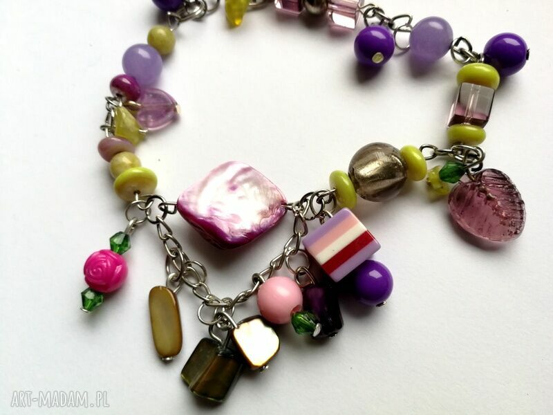 Etno boho folkowa kolorowa bransoletka handmade