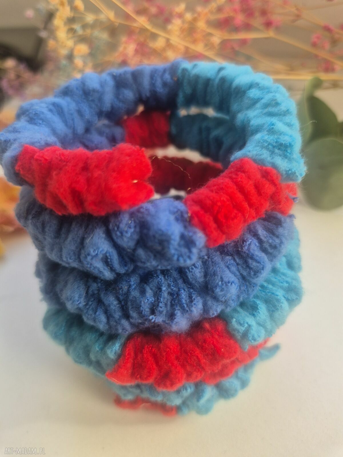 Bransoletka handmade uniwersalna duża materiałowa Energetyczna Box X1