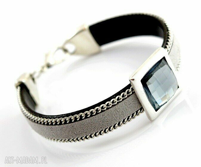 bransoletka JOYEE POSH grey & cristal