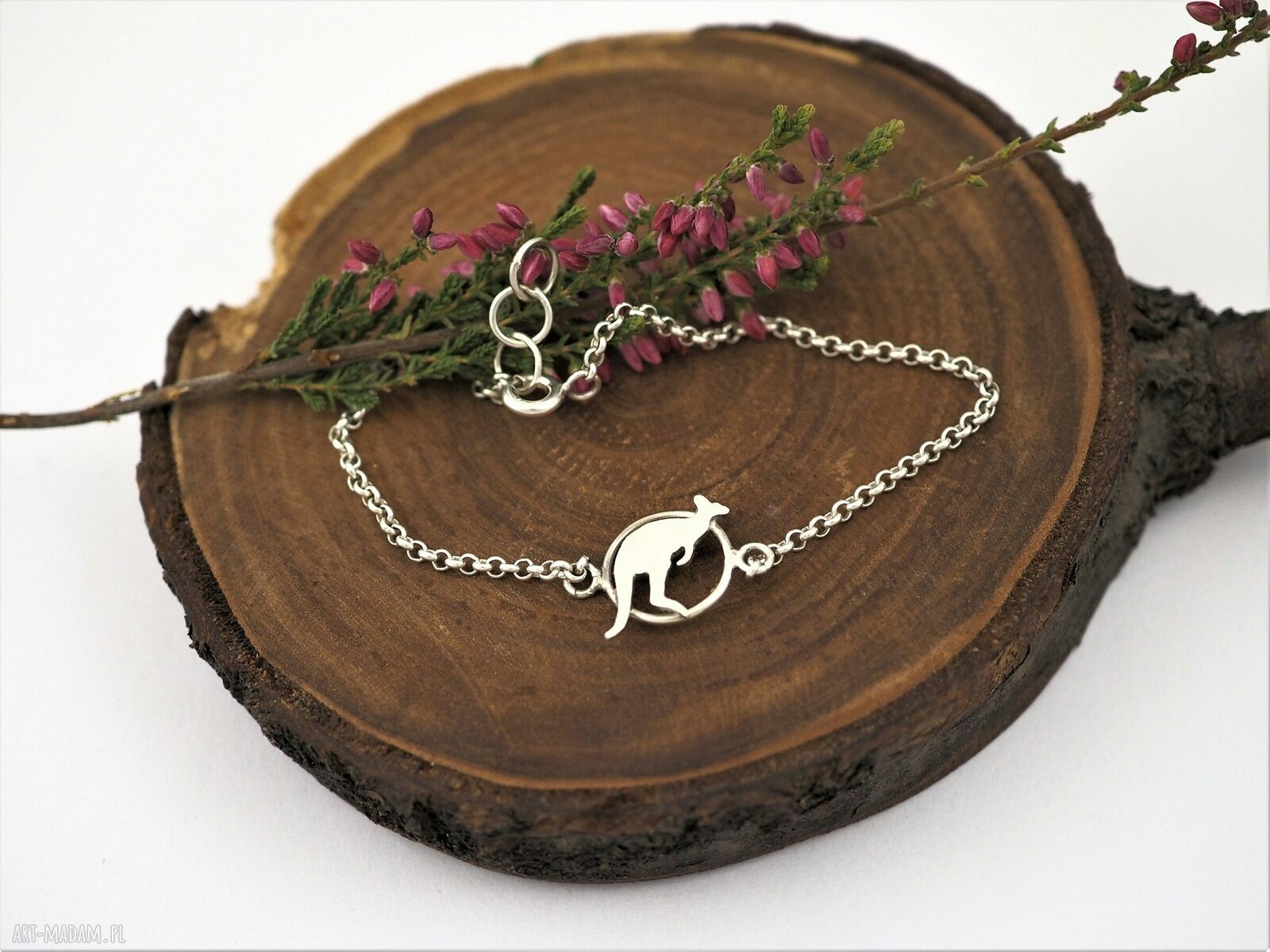 Bransoletka kangurek MINI FAUNA - srebro 0,925 (delikatna)