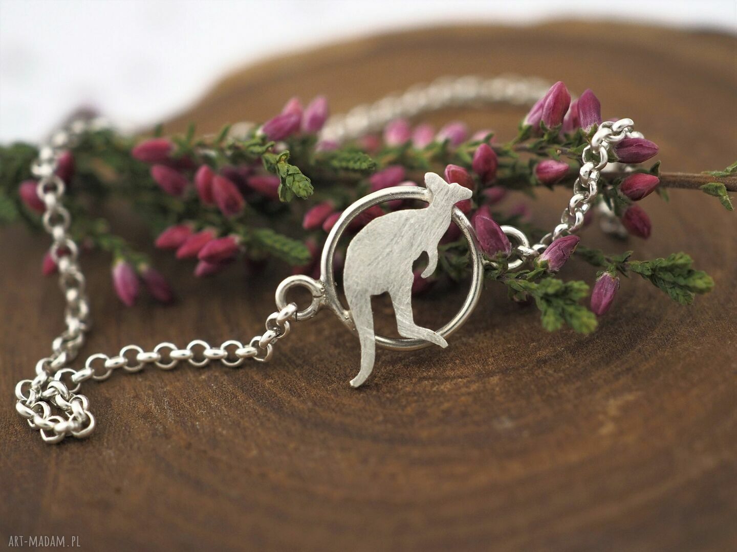 Bransoletka kangurek MINI FAUNA - srebro 0,925 (delikatna)