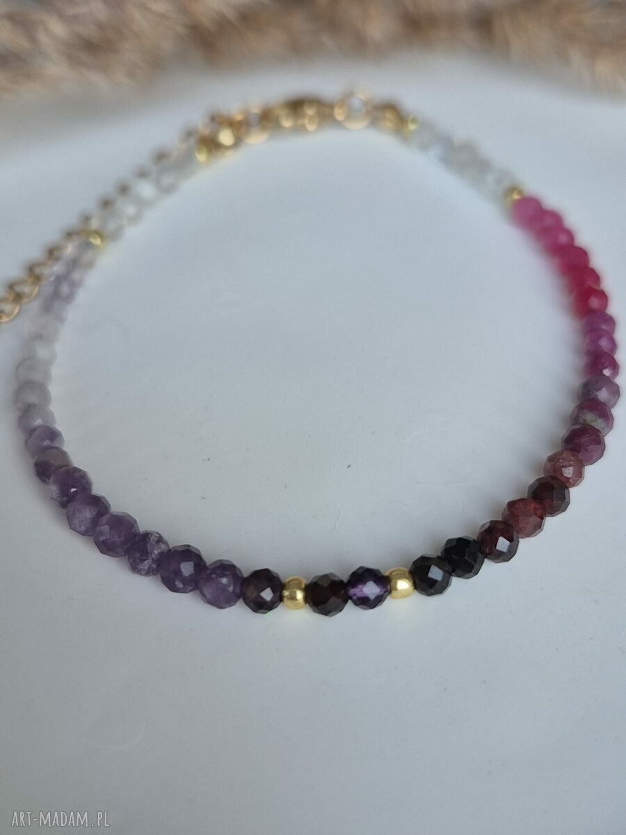 Bransoletka „Kobieca Moc” z kamieni naturalnych - handmade dla kobiet