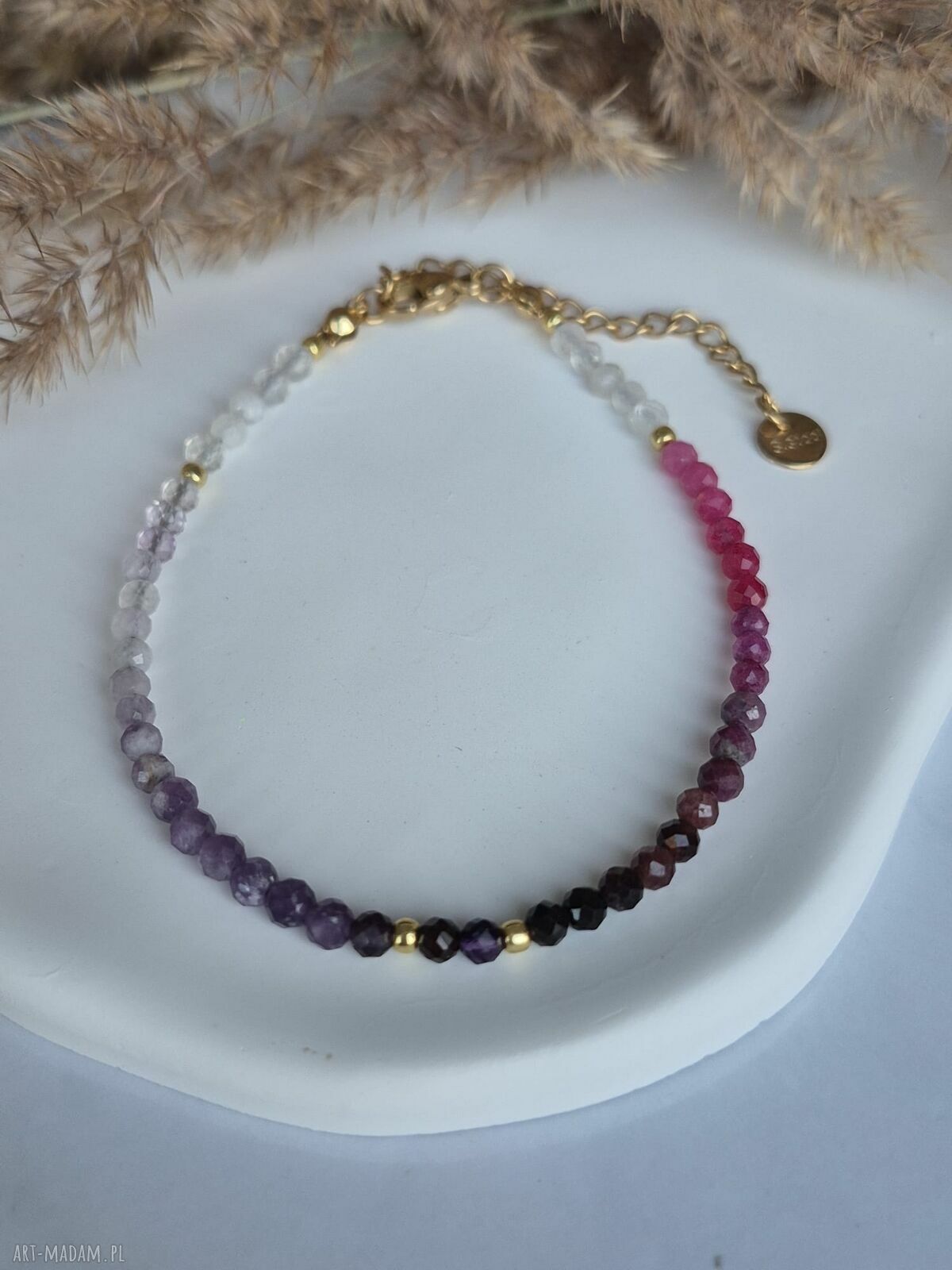 Bransoletka „Kobieca Moc” z kamieni naturalnych - handmade dla kobiet