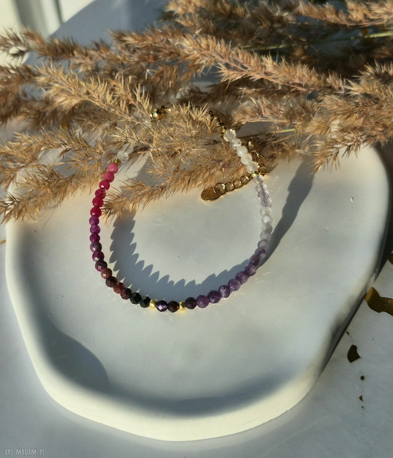 Bransoletka „Kobieca Moc” z kamieni naturalnych - handmade dla kobiet