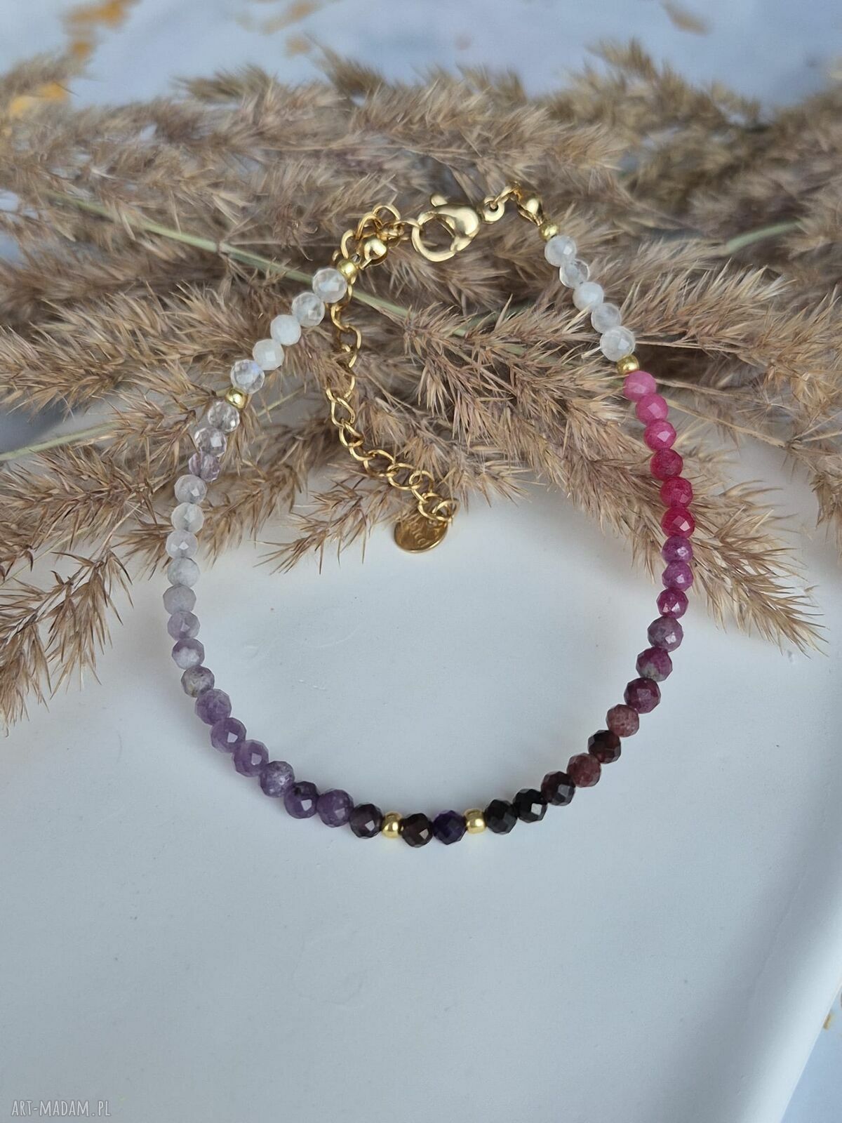 Bransoletka „Kobieca Moc” z kamieni naturalnych - handmade dla kobiet