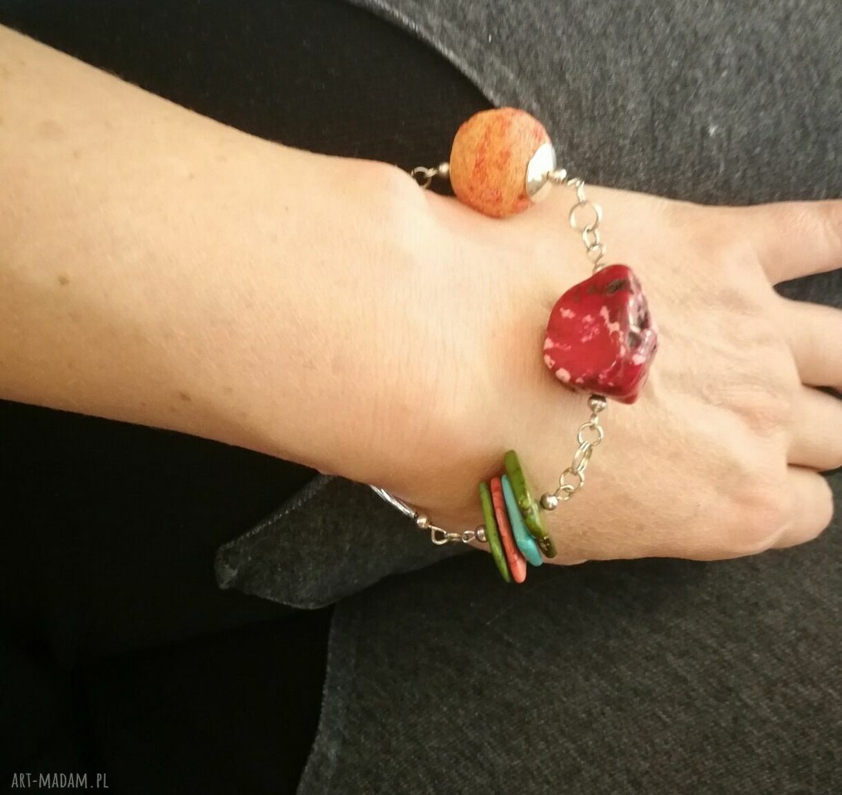 Kolorowa bransoletka boho „Optymistyczna Zwariowana” - Box F1