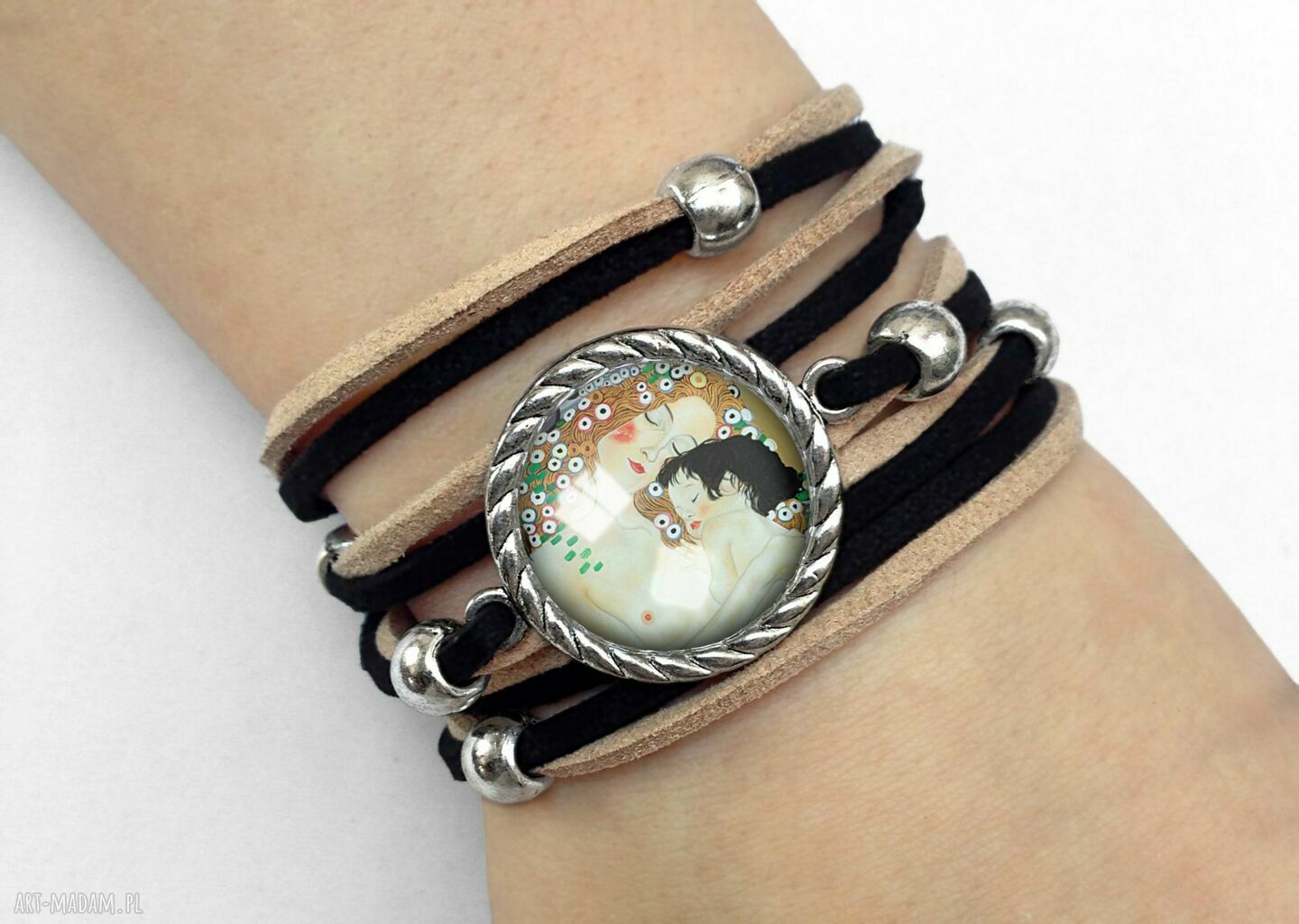 Bransoletka macierzyŃstwo klimt malarstwo sztuka