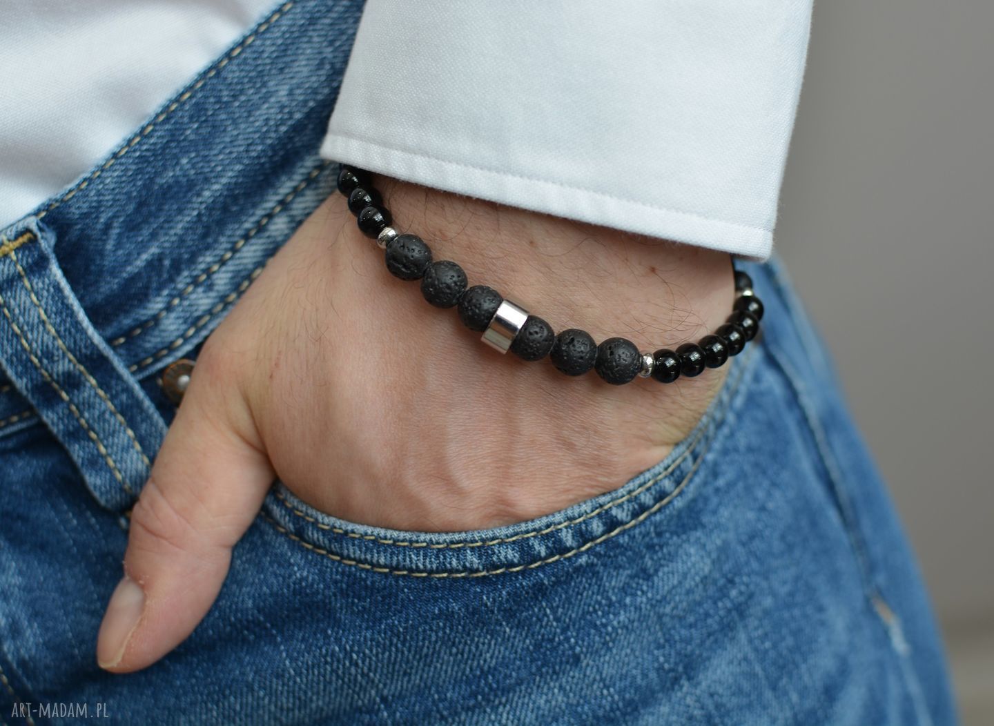 Eleganckie M ska Bransoletka Hombree Stone steel Blacky eleganckie-m-ska-bransoletka-hombree-stone-steel-blacky