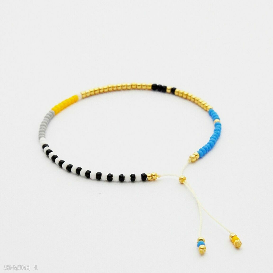 Bransoletka Minimal Dots Blue and Yellow