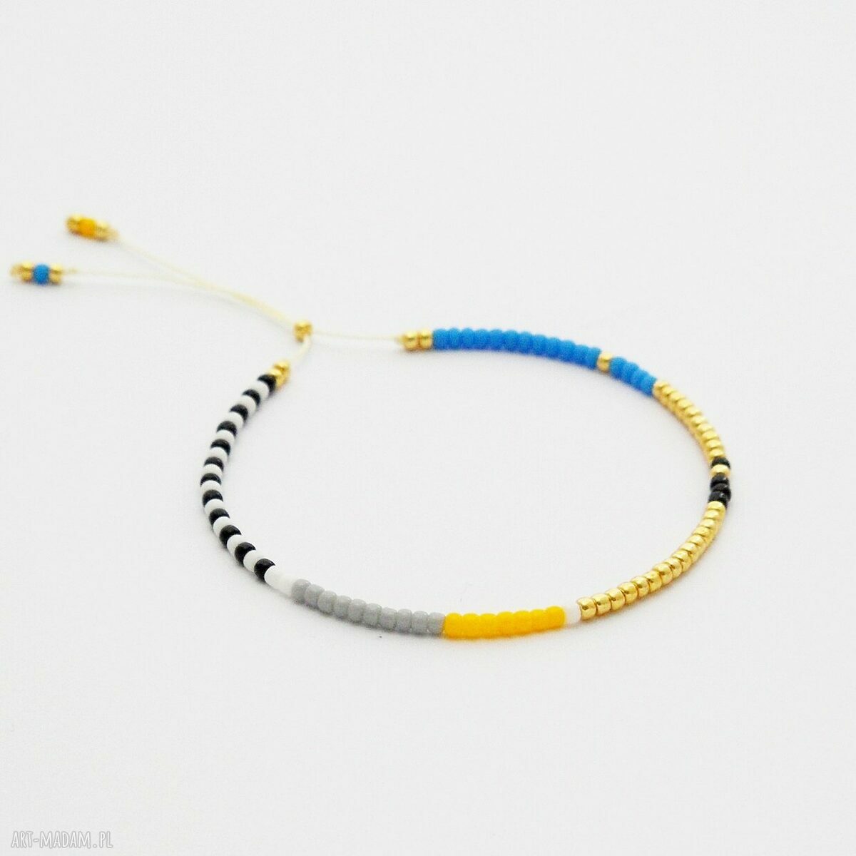 Bransoletka Minimal Dots Blue and Yellow