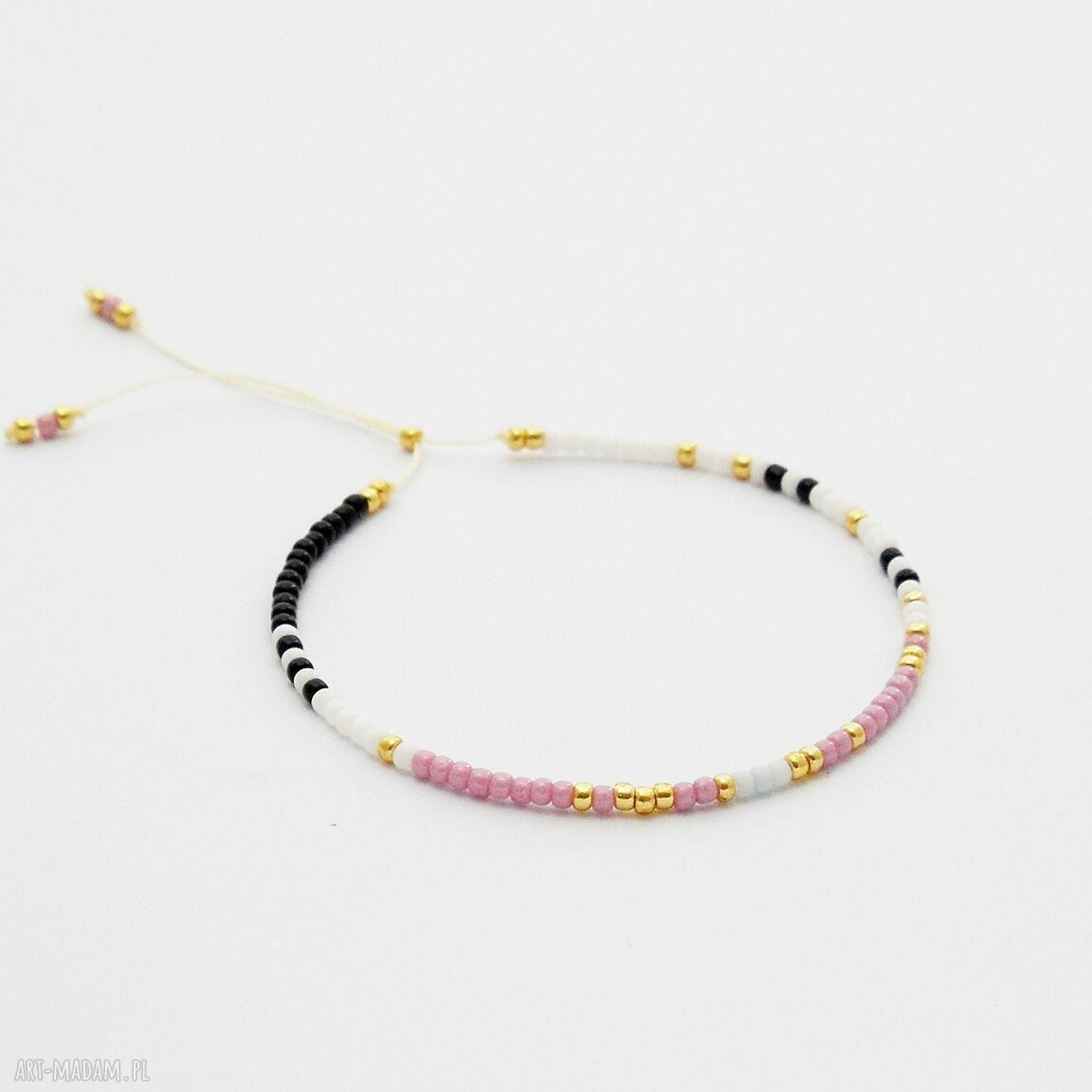 Bransoletka Minimal Dots - Powder Violet (pudrowy fiolet)