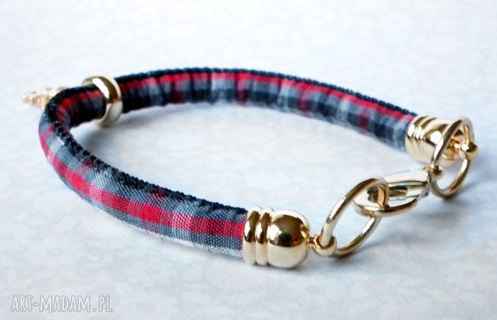 Świąteczna bransoletka na prezent ze złotą śnieżynką
