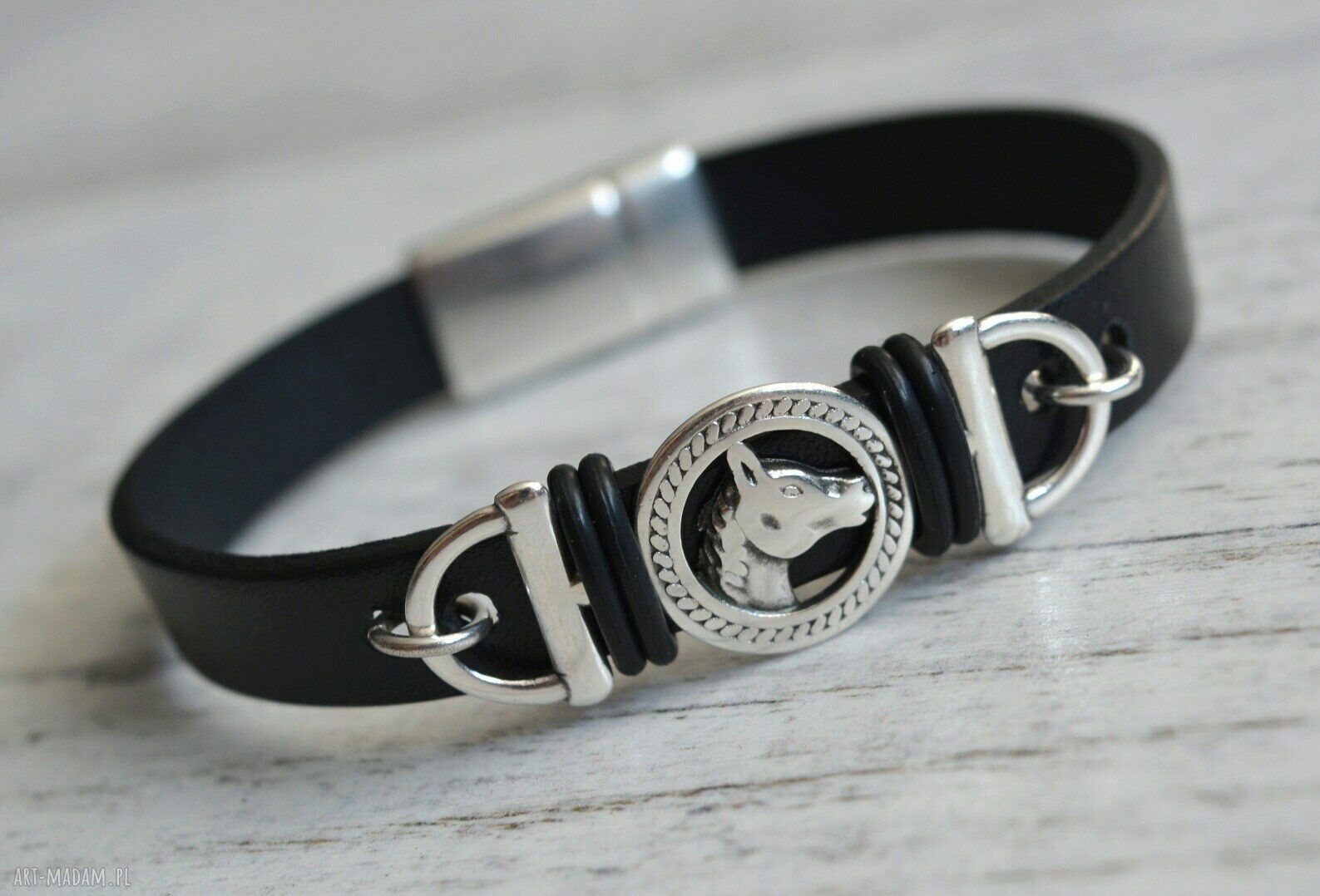 Bransoletka męska hombree horse black