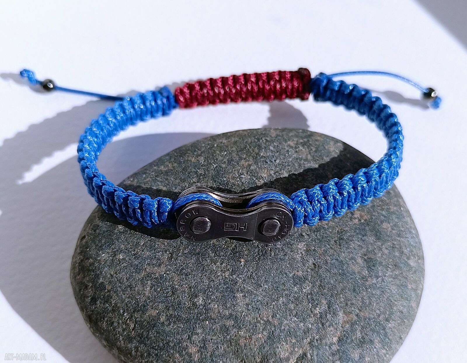 Bransoletka rowerowa - regulowana biżuteria handmade dla rowerzysty