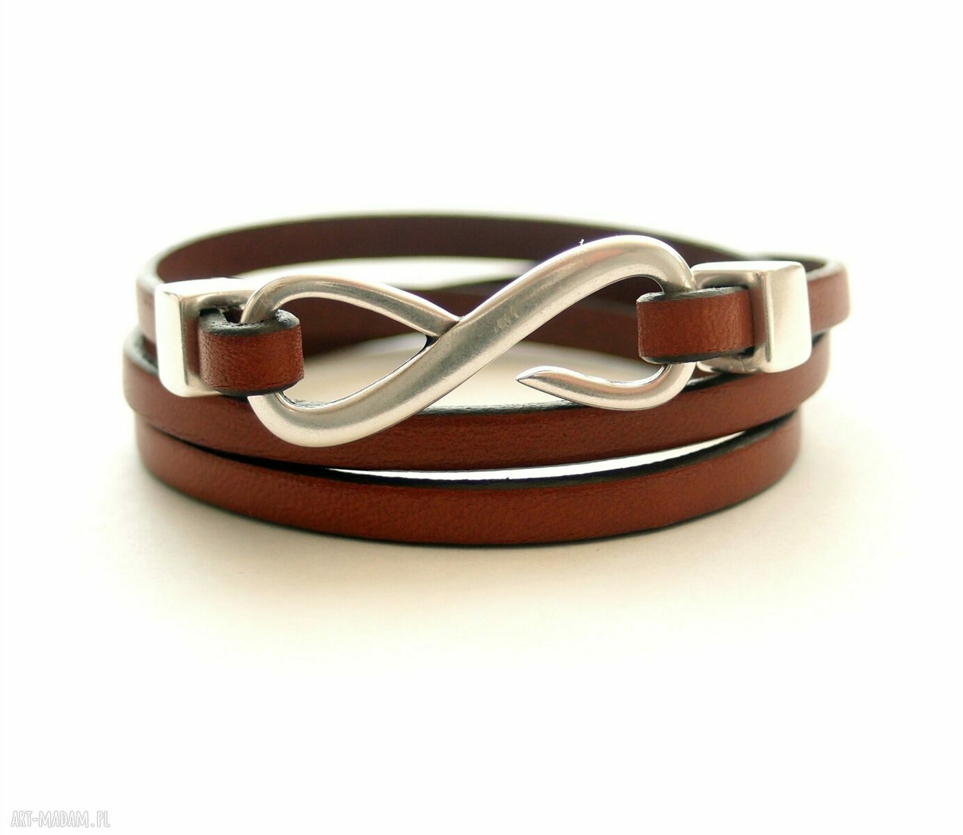 Bransoletka skórzana Infinity