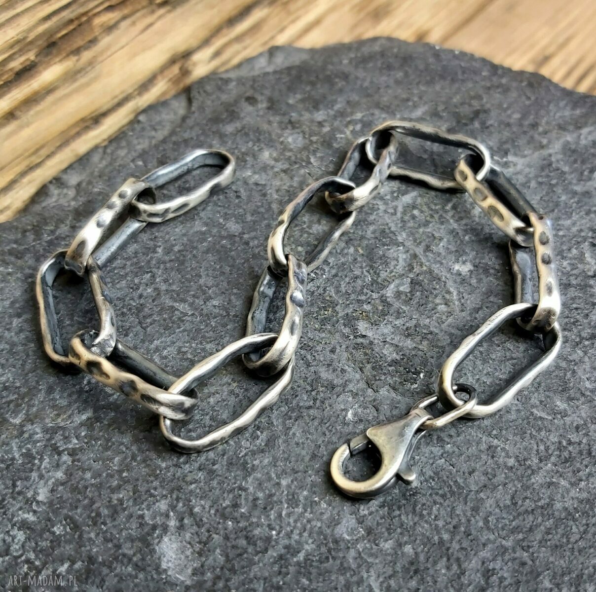 Bransoletka srebrna handmade