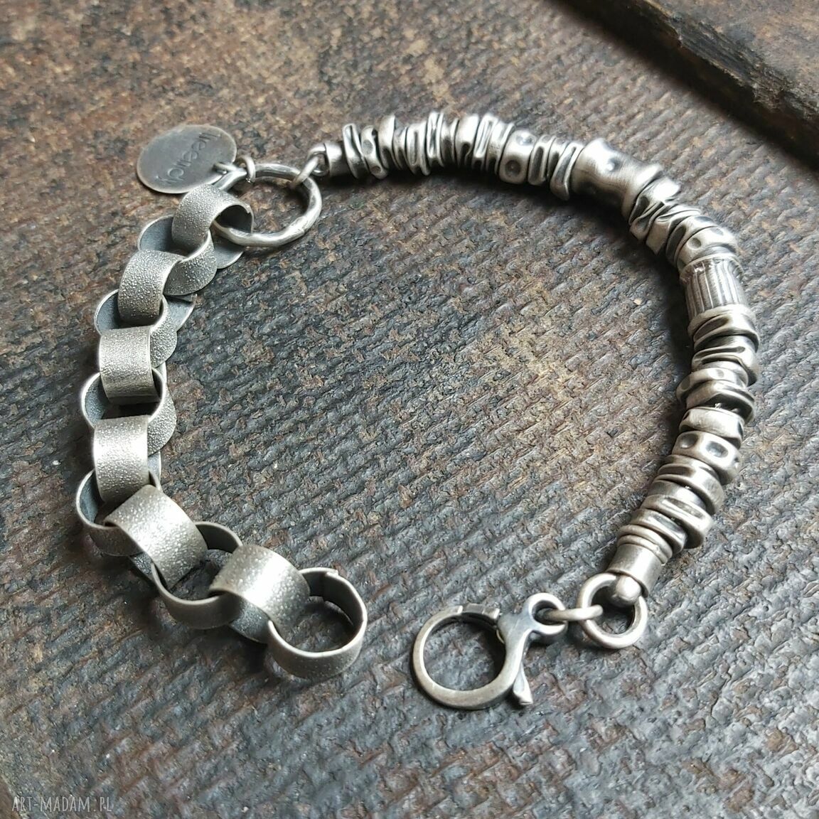 Bransoletka srebrna Hand Made