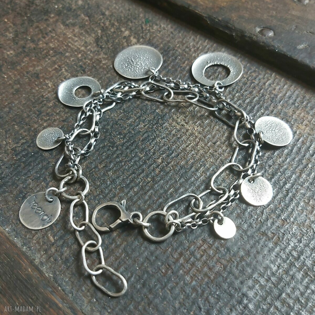 Bransoletka srebrna HandMade