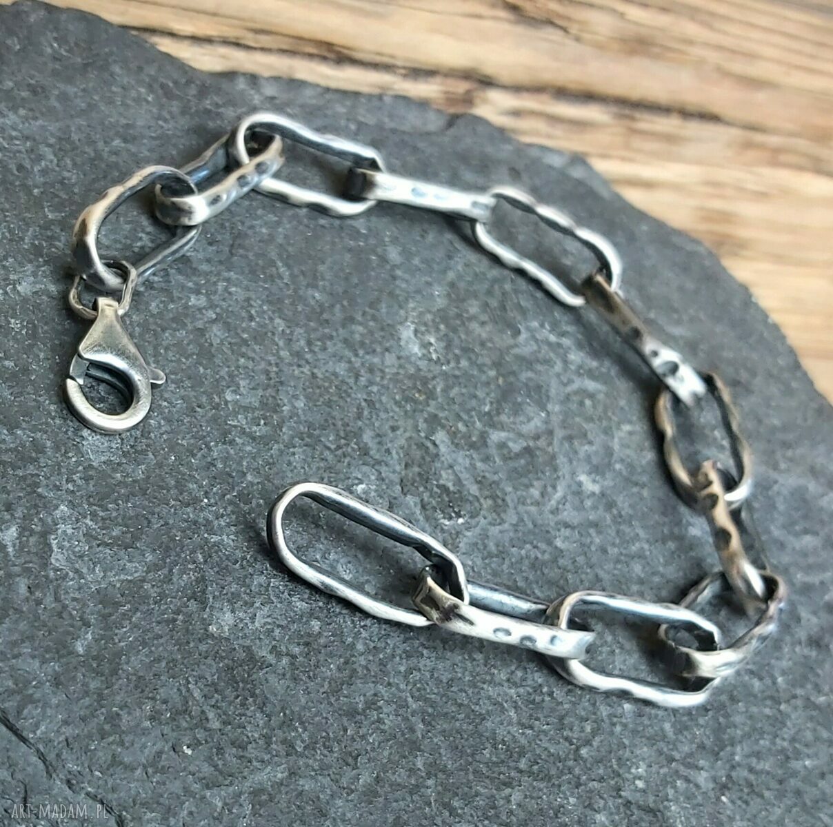 Bransoletka srebrna handmade