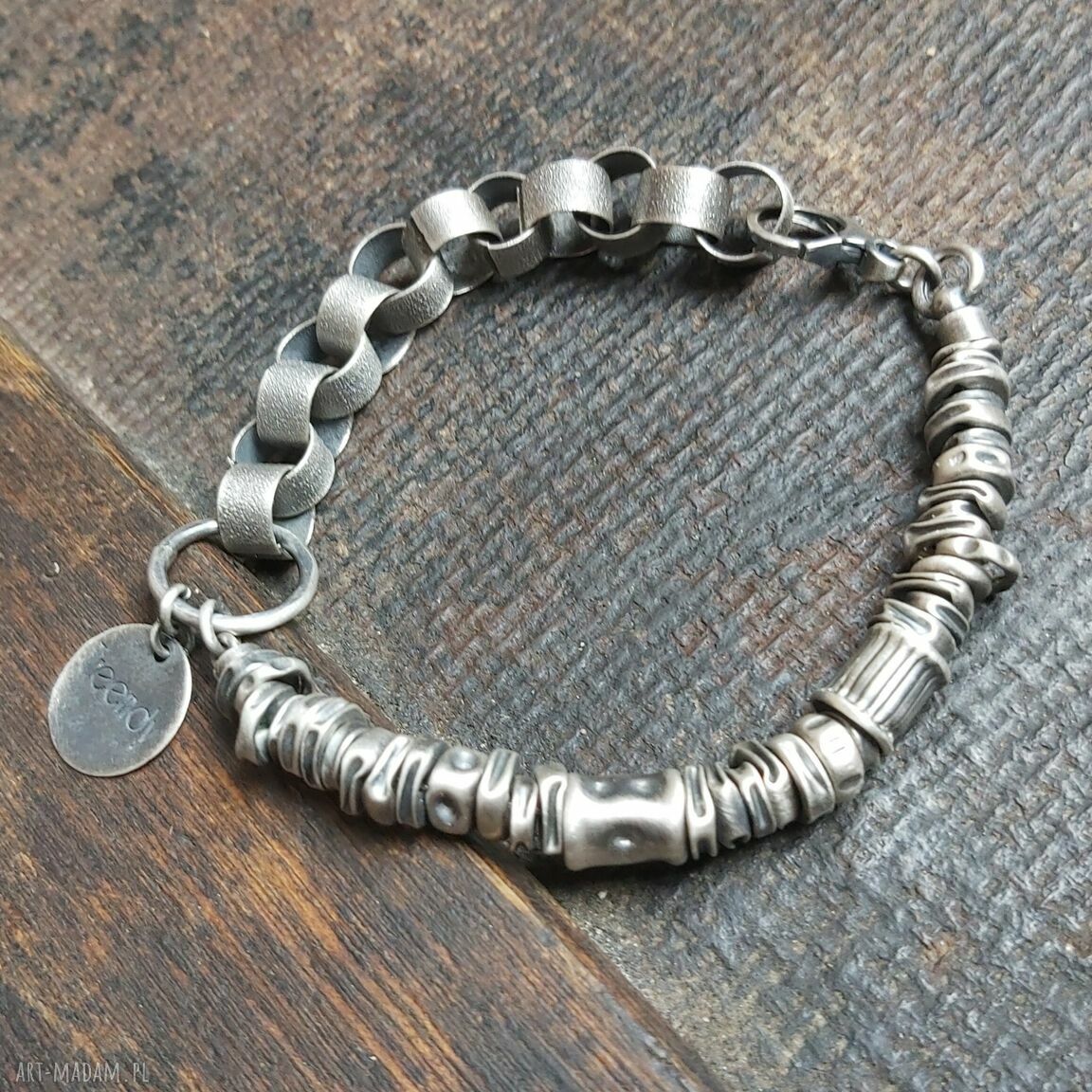 Bransoletka srebrna Hand Made