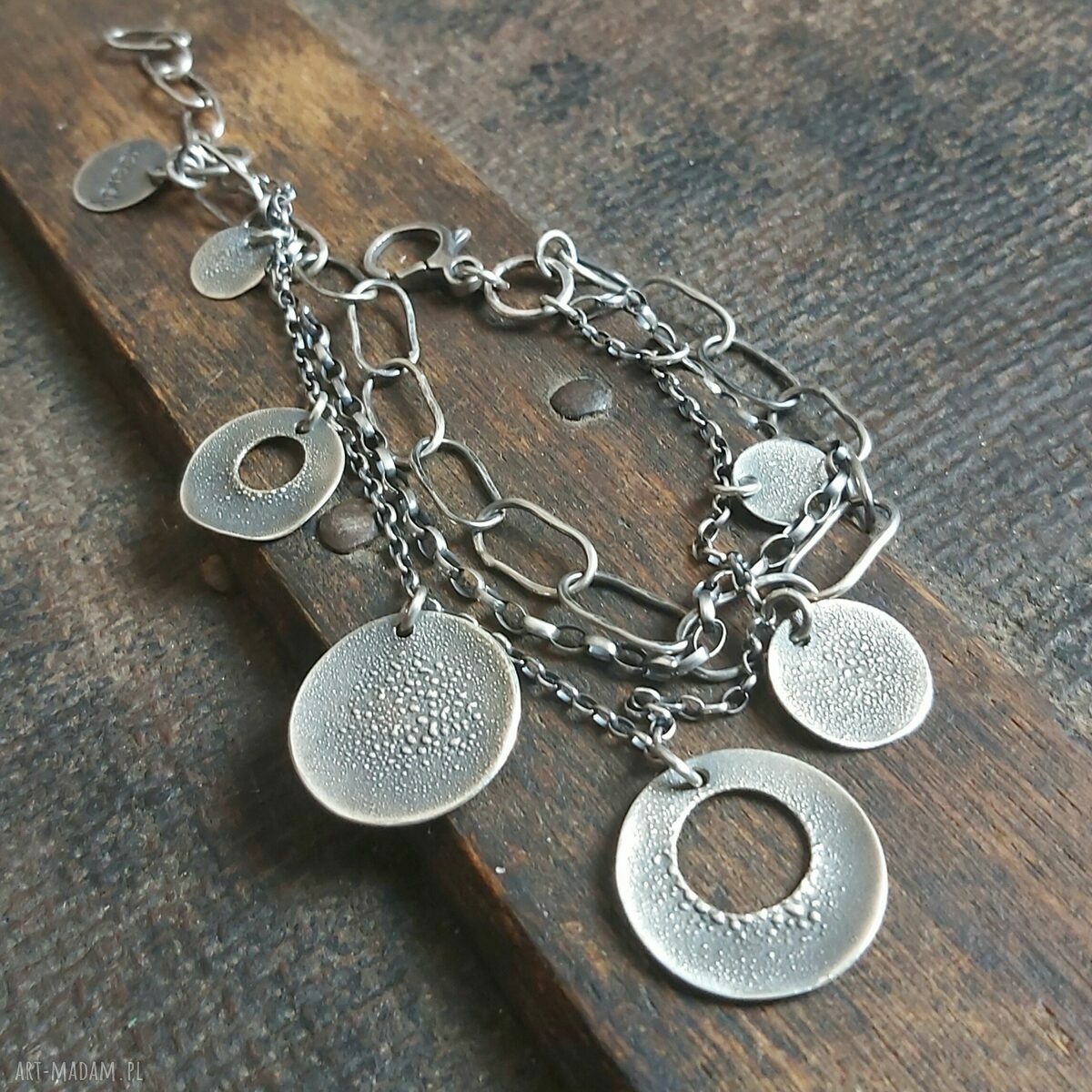 Bransoletka srebrna HandMade
