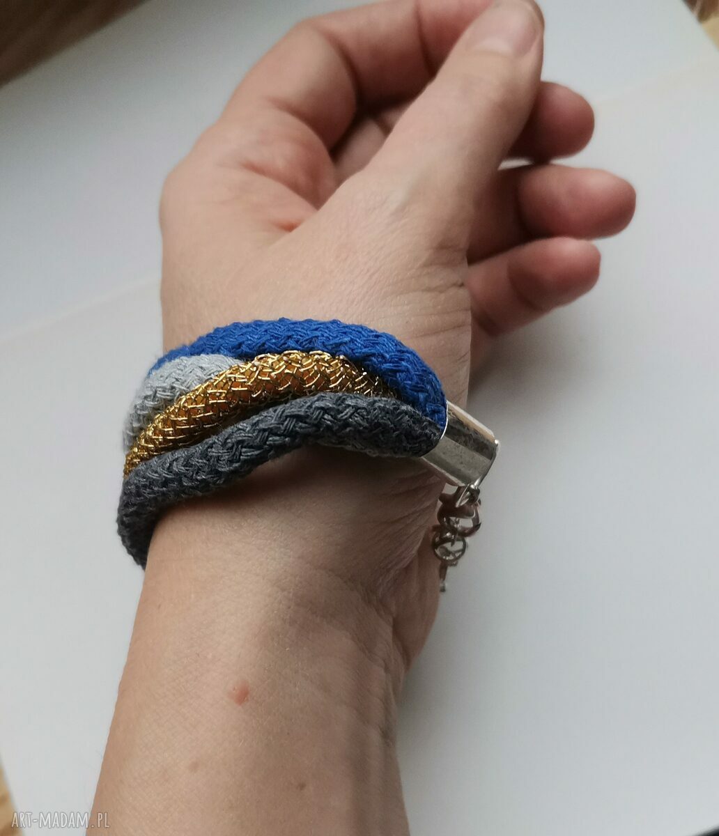 Bransoletka sznurkowa etno - boho polecam box L1 (handmade)